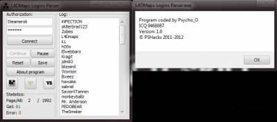 L4DMaps Logins Parser