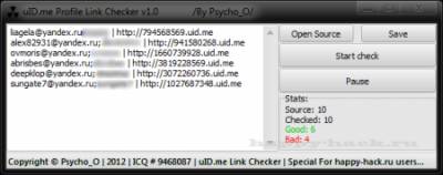 uID.me Profile Link Checker v1.0